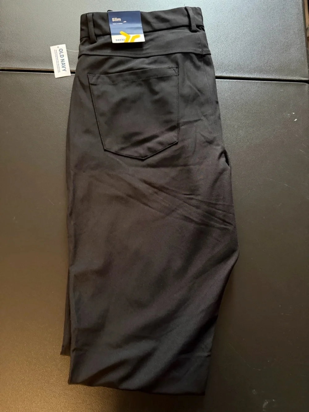 Old Navy Active Tech Hybrid Pants Black Slim 34x32 NWT 4-Way Stretch - Picture 2 of 4